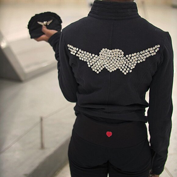 TWISTED HEART Pants - TWISTED HEART AMERICA 2 PIECE SWAVORSKI COAT Y2K RARE VINTAGE